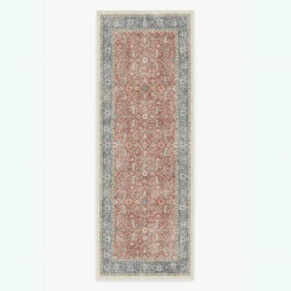 Ruggable Celestine Coral Rug - 2.5'x7' Runner - Flatwoven